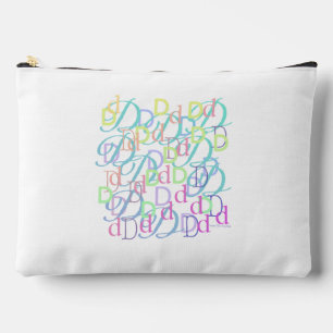 Pochette À Accessoires Confettis en forme de lettre "D"