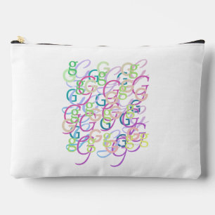 Pochette À Accessoires Confettis en forme de lettre "G"