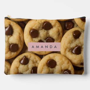 Pochette À Accessoires Cookie aux pépites de chocolat personnalisé