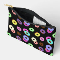 Cool amusant beignets colorés motif noir