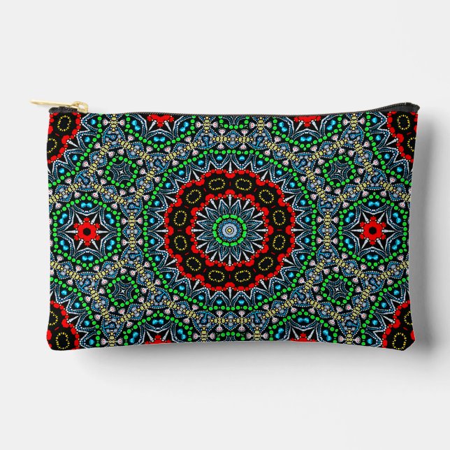 Pochette À Accessoires Cool marocain à thème Mandala Motif (Recto)