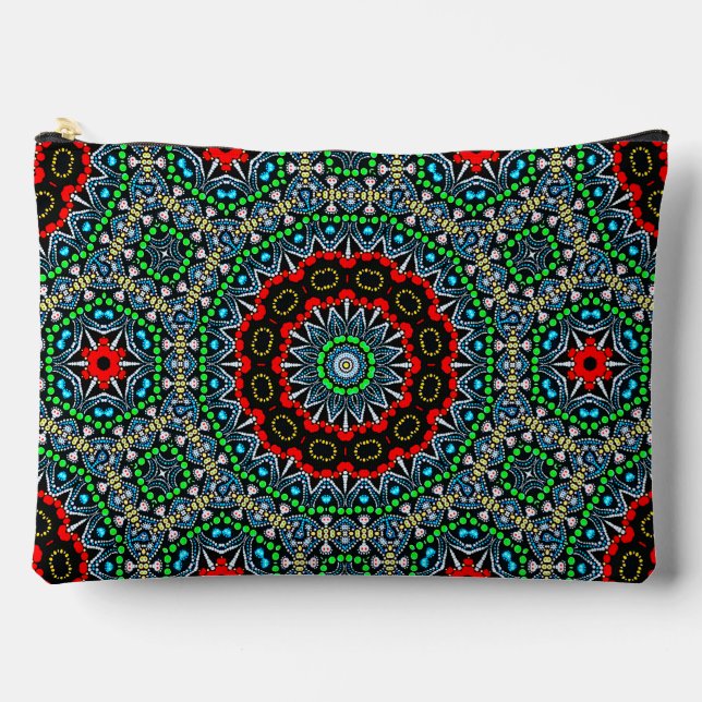 Pochette À Accessoires Cool marocain à thème Mandala Motif (Recto)