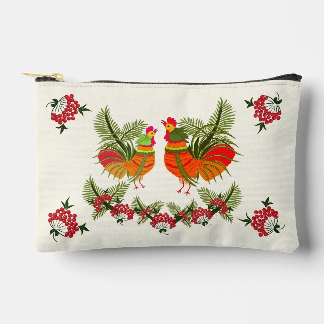 Pochette À Accessoires Coq avec poule (Recto)