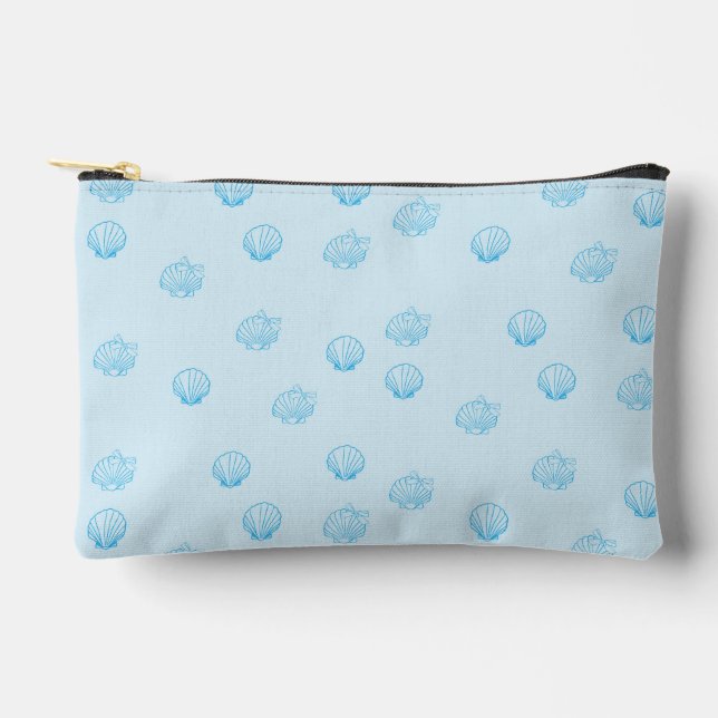 Pochette À Accessoires Coquilles Saint-Jacques Contour Minimalisme (Recto)