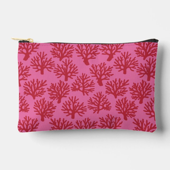 Pochette À Accessoires Corail Carry rouge rose (Recto)