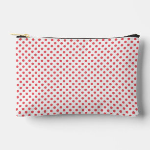 Pochette À Accessoires Coral Pink Polka Dots par Shirley Taylor
