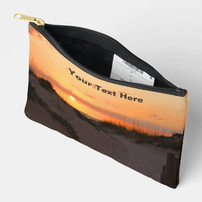 Pochette À Accessoires Coucher de soleil sur la plage de Floride (Ouvrir)