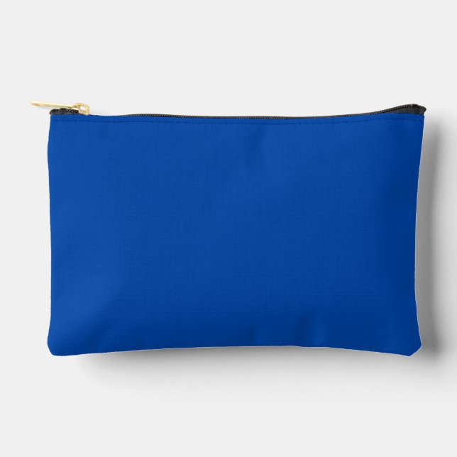 Pochette À Accessoires Couleur solide bleu Cobalt (Recto)