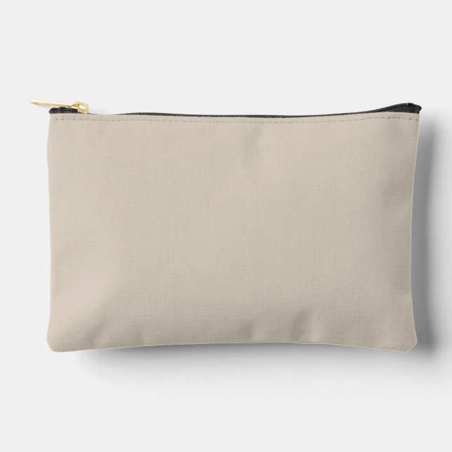 Pochette À Accessoires Couleur solide en lin naturel (Recto)