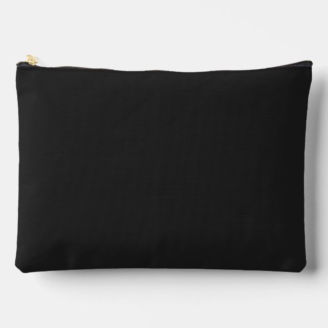 Pochette À Accessoires Couleur solide noire Eerie (Recto)