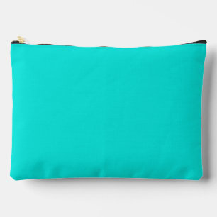 Pochette À Accessoires Couleur solide turquoise brillante