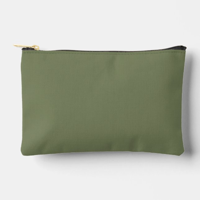 Pochette À Accessoires Couleur solide verte Sage (Recto)