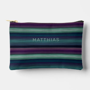 Pochette À Accessoires Couleurs personnalisées stylées rayures motif arti