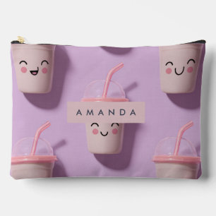 Pochette À Accessoires Coupe personnalisée Cute Kawaii Pastel Smoothie