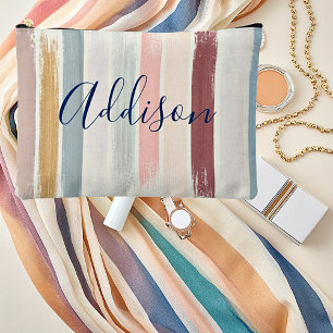 Pochette À Accessoires Coups de pinceau pastel personnalisés