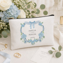 Couronne florale d'hydrangea bleue aquarelle pour