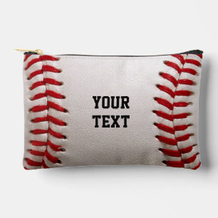 Pochette À Accessoires Couture Baseball Softball Texte Personnalisé