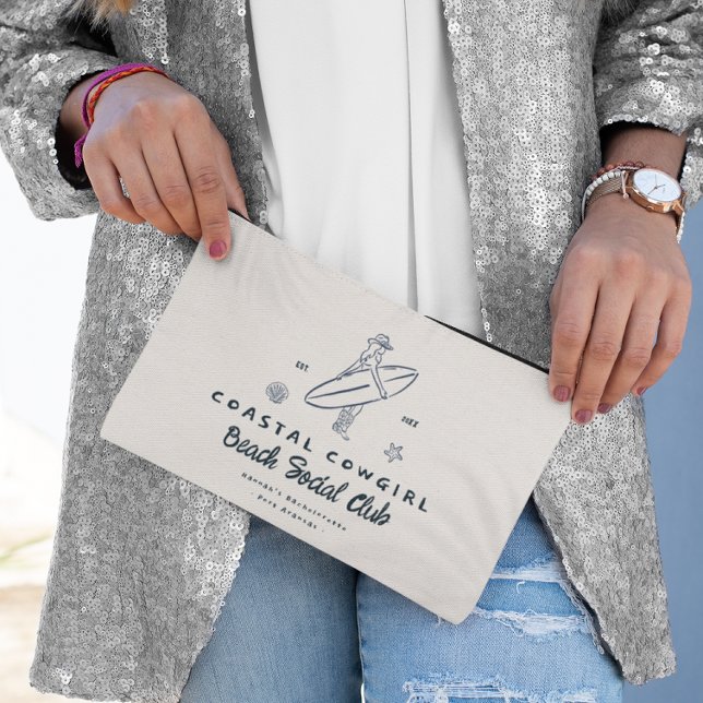 Pochette À Accessoires Cowgirl Côtière Bachelorette  (Créateur téléchargé)