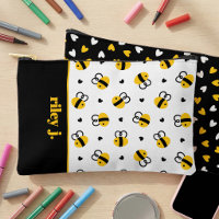 Crayon Nom Enfant Cœur & Abeille Fantaisiste