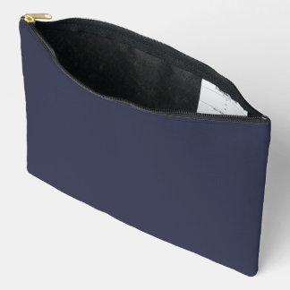 Pochette À Accessoires Créez votre propre bleu gris foncé personnalisé