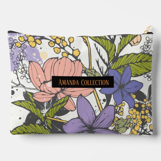 Pochette À Accessoires Créez votre propre branding stylé à l'aquarelle (Verso)