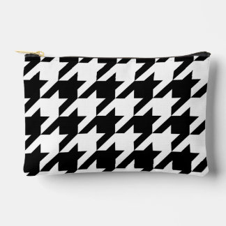 Pochette À Accessoires Créez Votre Propre Grand Pied-de-Poule Noir