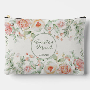 Pochette À Accessoires Crème orange et limousine florale de Sage