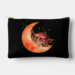 Pochette À Accessoires Crescent Moon Champignons Cottagecore Mycologie de