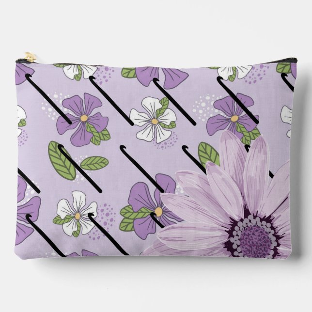 Pochette À Accessoires Crochet Hook Kit and Travel Pouch Bag (Recto)