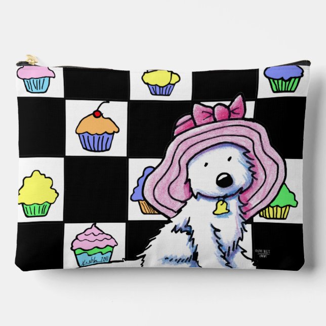 Pochette À Accessoires Cupcake Westie (Recto)