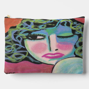 Pochette À Accessoires Curls Colorés Original Art Abstrait