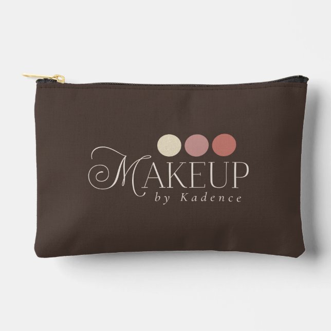 Pochette À Accessoires Custom Logo Branded Makeup Artist Cosmetic Bag (Recto)