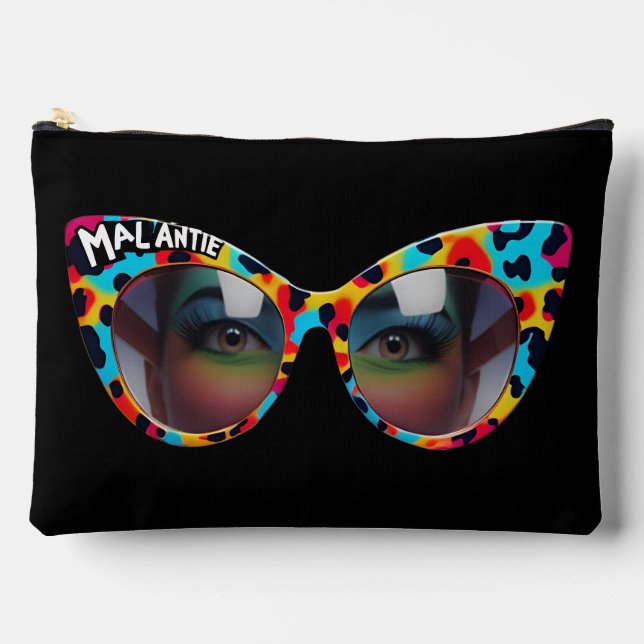 Pochette À Accessoires Custom MAL ANTIE / Crazy Aunt Afrikaanse Humor (Recto)