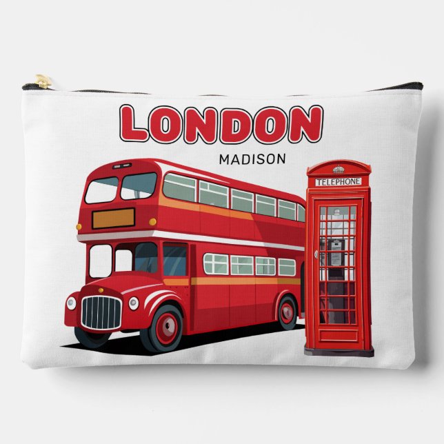 Pochette À Accessoires Custom Name London England (Recto)