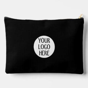 Pochette À Accessoires Customisez le logo de votre entreprise Black White