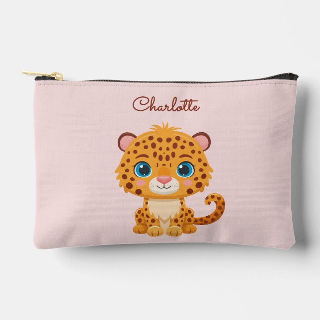Pochette À Accessoires Cute Baby Leopard Safari Animal Kids (Recto)