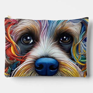 Pochette À Accessoires Cute Pop Art Terrier