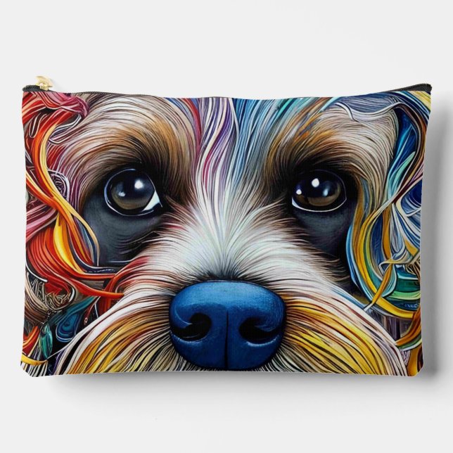 Pochette À Accessoires Cute Pop Art Terrier (Recto)