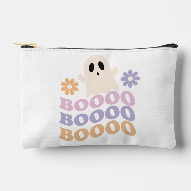 Pochette À Accessoires Cute Retro Halloween Ghost Boo (Recto)