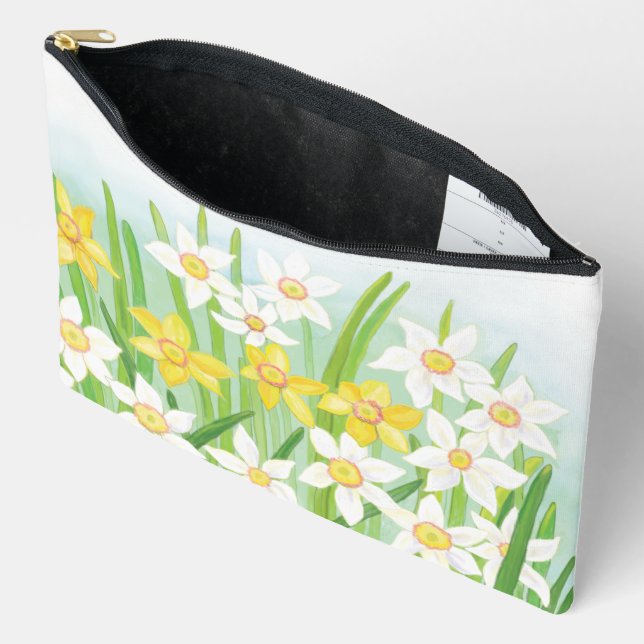 Pochette À Accessoires Daffodiques de printemps (Ouvrir)