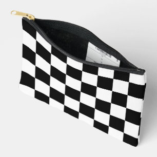 Pochette À Accessoires Damier noir et blanc