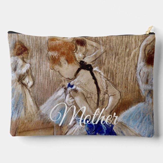 Pochette À Accessoires Danseuse de Degas avec ruban bleu  (Verso)