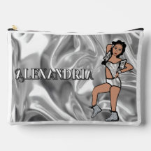 Danseuse Majorette Personnalisée Liquide Argenté #