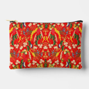 Pochette À Accessoires De jolis motifs floraux japonais colorés