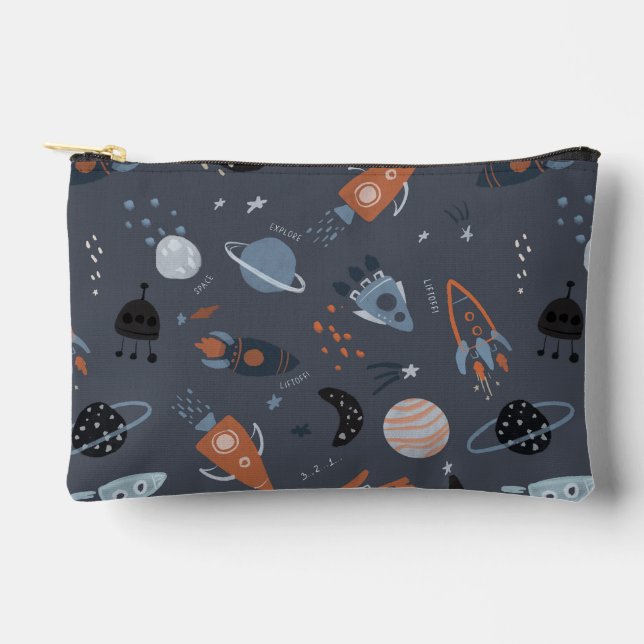 Pochette À Accessoires Décollage de l'espace cosmique univers  (Recto)