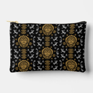 Pochette À Accessoires Décor d'origine artistique aztèque mexicaine