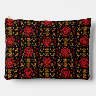 Pochette À Accessoires Décor d'origine artistique aztèque mexicaine