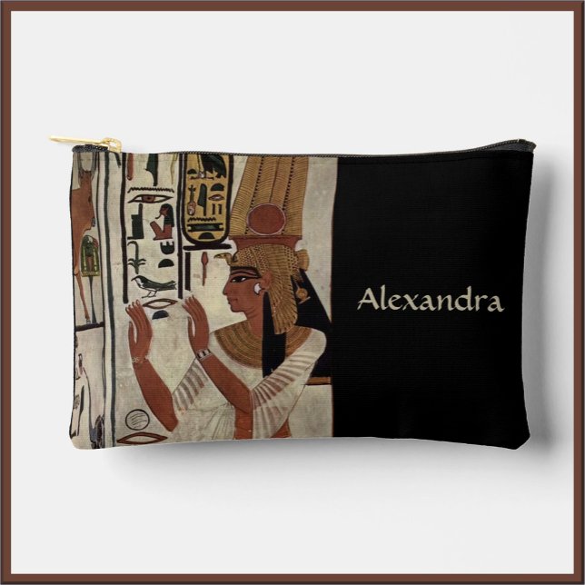 Pochette À Accessoires Déesse de l'Egypte ancienne (Bookmark my store! https://www.zazzle.com/store/capricepetit)
