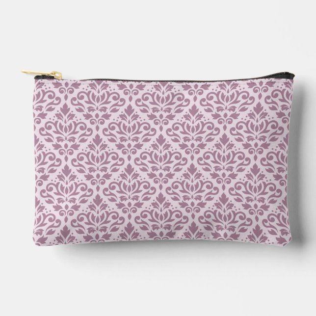 Pochette À Accessoires Défiler le motif Damas Mauve sur rose (Recto)