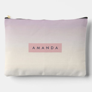 Pochette À Accessoires Dégradé Lavande Pastel Douce Personnalisé